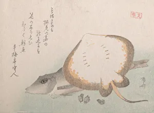 Stingray and Gurnard, probably 1815. probably 1815. Creator: Shinsai