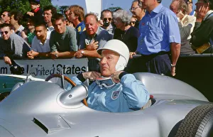 Start Prints: Stirling Moss prepares for the off. Goodwood festival of speed