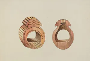 Stirrups Prints: Stirrup, 1935 / 1942. Creator: Unknown