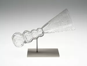 Bohemian Collection: Stirrup Glass (Sturzglas), Bohemia, c. 1720. Creator: Unknown