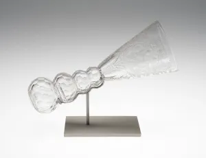 Riesengebirge Prints: Stirrup Glass (Sturzglas), Bohemia, c. 1720. Creator: Unknown