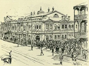 Edwards Prints: The Stock Exchange, Johannesburg, 1901.. Creator: Will B. Robinson