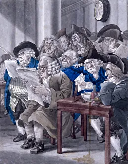 Guildhall Library Art Gallery: Stock-Jobbers Extraordinary, Stock Exchange, London, c1795. Artist: Robert Dighton