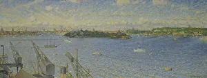 Cranes Prints: Stockholm Ström from Fjällgatan, 1925. Creator: Nils Kreuger