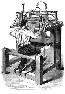 The stocking frame, c1880