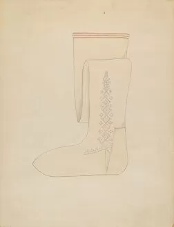 Sock Collection: Stockings, c. 1936. Creator: Margaret Concha