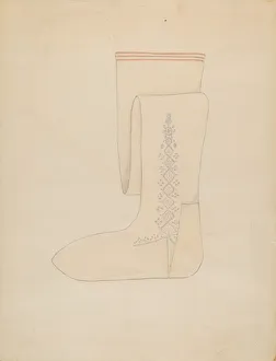 Sock Collection: Stockings, c. 1936. Creator: Margaret Concha