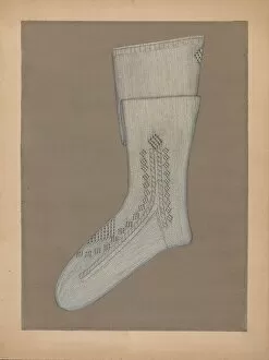 Sock Collection: Stockings, c. 1937. Creator: Sylvia DeZon