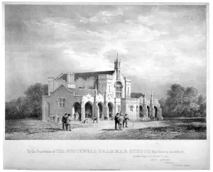 David The Elder Prints: Stockwell Grammar School, Lambeth, London, c1850. Artist: George Barnard