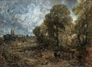 Ploughing Gallery: Stoke-by-Nayland, 1836. Creator: John Constable