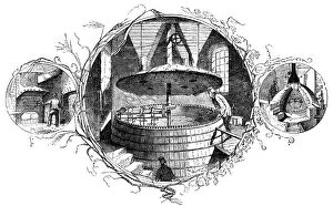 Brewer Collection: The stoke-hole, the mash tun, and the copper, 1886