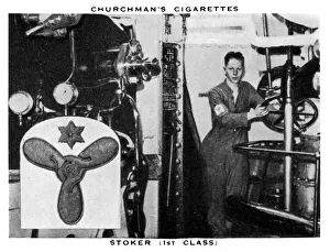 Rank Prints: Stoker, (1st Class), 1937. Artist: WA & AC Churchman