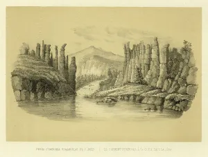 The Stolbovka Flowing into the Lena River, 1856. Creator: Ivan Dem'ianovich Bulychev