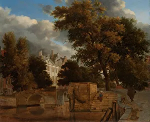 Heyden Jan Van Der Prints: The Stone Bridge, c.1660-c.1672. Creator: Jan van der Heyden