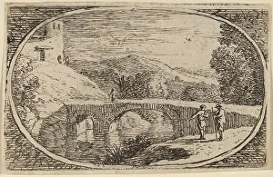 Swanevelt Herman Van Prints: A Stone Bridge. Creator: Herman van Swanevelt