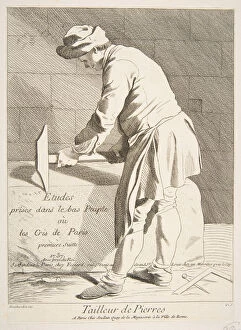 Caylus Gallery: Stone Cutter, 1737. Creator: Caylus, Anne-Claude-Philippe de