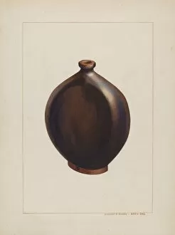 Stone Flask, c. 1938. Creator: Vincent P. Rosel