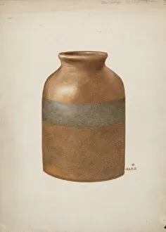 Period Collection: Stone Fruit Jar, 1935 / 1942. Creator: Margaret Stottlemeyer