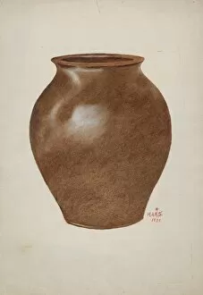 Period Collection: Stone Fruit Jar, 1939. Creator: Margaret Stottlemeyer