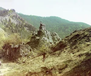 Georgia Asia Prints: Stone gate and Uzvarian fortress