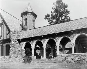 Lodge Prints: Stone mountain lodge of Paul T