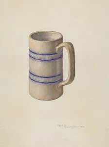 Buergerniss Carl Prints: Stone Mug, c. 1939. Creator: Carl Buergerniss