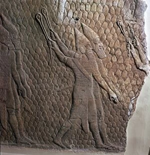 Plundering Gallery: Stone panels from northern Iraq, Neo-Assyrian, c700-c681 BC