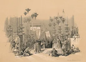The Stone of Unction, 1855. Artist: David Roberts