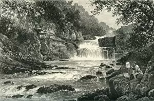 Running Water Gallery: Stonebyres Falls, on the Clyde, near Lanark, c1870