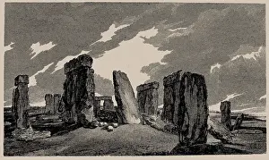 Celtic Polytheism Prints: Stonehenge. From: Antiquities of Great Britain, 1807. Creator: Anonymous