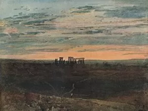 Avalon Press Gallery: Stonehenge: Sunset, 1909. Artist: JMW Turner