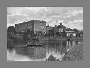Rowing Boat Prints: Stoneleigh Abbey, c1900. Artist: Harvey Barton