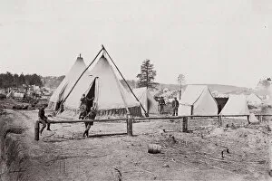 Us Army Gallery: Stonemans Station, Virginia. Quartermaster Dept. 1861-65. Creator: Unknown