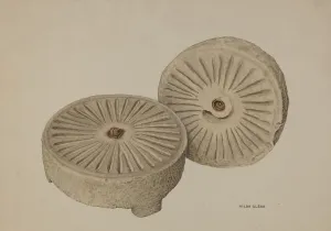 Hilda Olson Prints: Mill Stones, 1935 / 1942. Creator: Hilda Olson