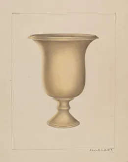 Stoneware Jar, c. 1937. Creator: Annie B Johnston