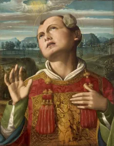 Baptist Collection: The Stoning of Saint Stephen, 1500-1505. Creator: Signorelli, Luca (ca 1441-1523)