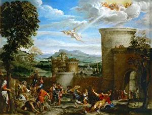 Carracci Prints: The Stoning of Saint Stephen, 1603-1604. Creator: Carracci, Annibale (1560-1609)
