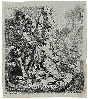 The stoning of Saint Stephen, 1635. Creator: Rembrandt van Rhijn (1606-1669)