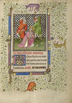 Master Of Egerton 1070 Prints: The Stoning of Saint Stephen; Book of Hours, about 1410. Creator: Unknown