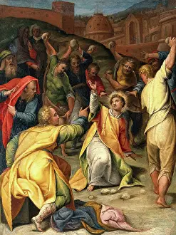 St Stephen Prints: The stoning of St Stephen. Creator: Lorenzo Sabatini