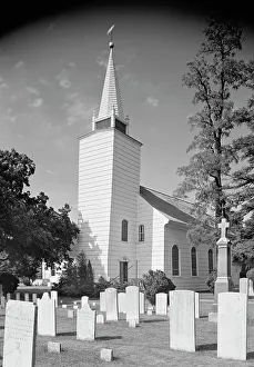 Gravestone Prints: Stony Brook, Long Island, 1943. Creator: Gottscho-Schleisner, Inc