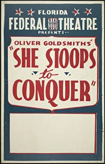 Goldsmith Oliver Prints: She Stoops to Conquer, Jacksonville, FL, 1938. Creator: Unknown