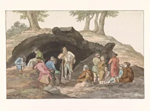 Tourist Prints: Stop at the Grotta delle Capre on the border at Nemorosa and Fredda