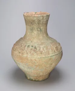 Storage Jar (Hu) with Hunting Scenes, Eastern Han dynasty (A. D. 25-220). Creator: Unknown