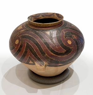 Storage Jar Prints: Storage jar with spiral wave design, about 2600-2300 B.C.E.. Creator: Unknown