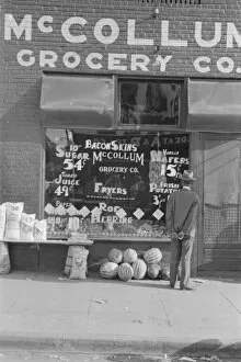 Grocery Store Gallery: Storefront, Greensboro, Alabama, 1936. Creator: Walker Evans