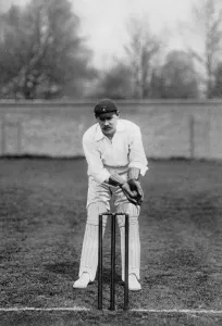 Cricket Whites Prints: Bill Storer, Derbyshire and England cricketer, c1899. Artist: WA Rouch