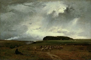 Calm Before The Storm Collection: The Storm, 1876. Creator: George Inness