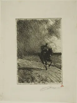 Storm, 1891. Creator: Anders Leonard Zorn