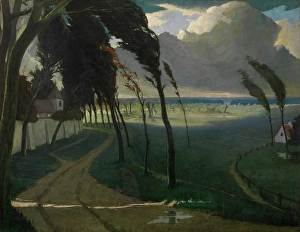 Eugene Laermans Prints: Storm, 1899. Creator: Eugene Laermans